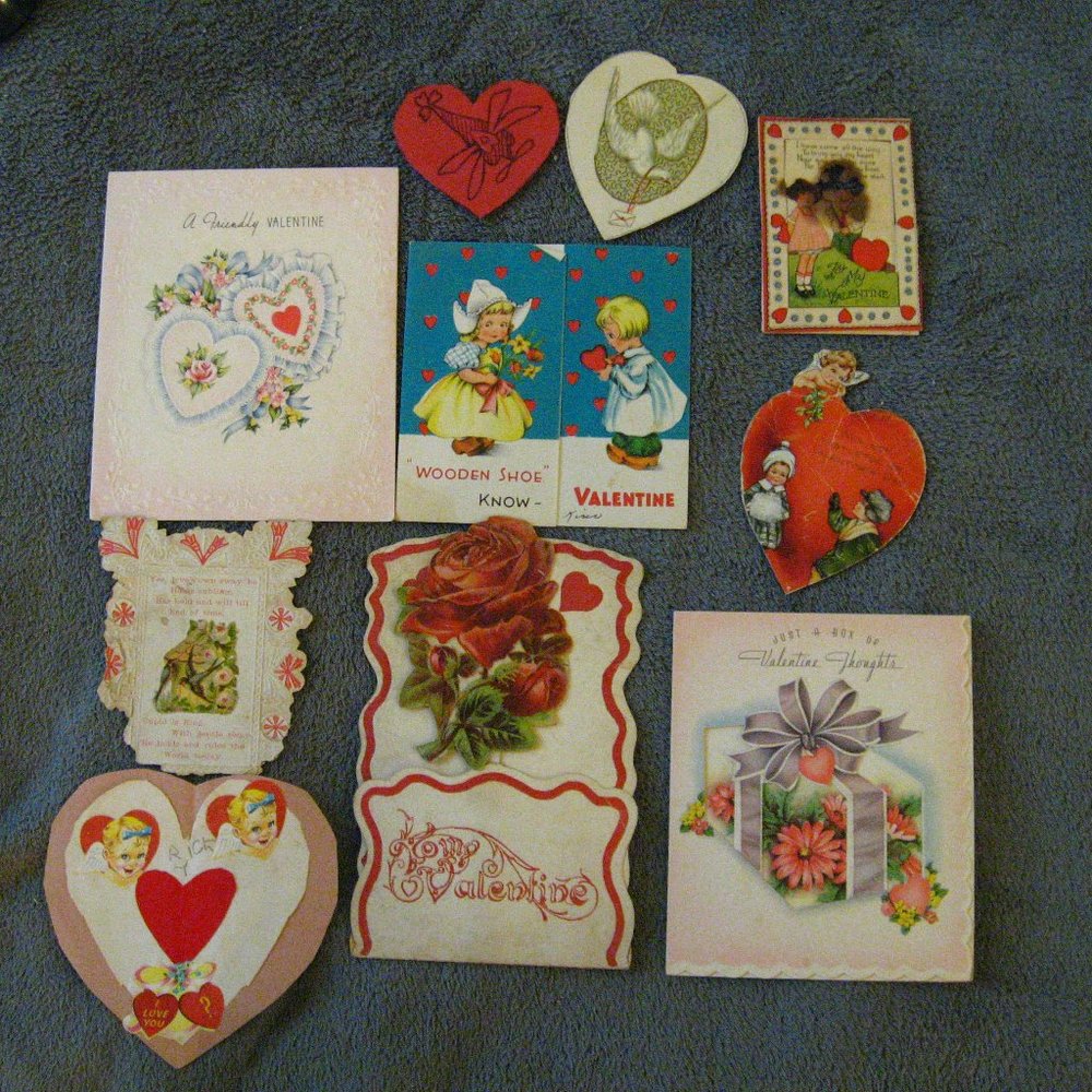 Valentine's Day 1930's Vintage Cards (10)